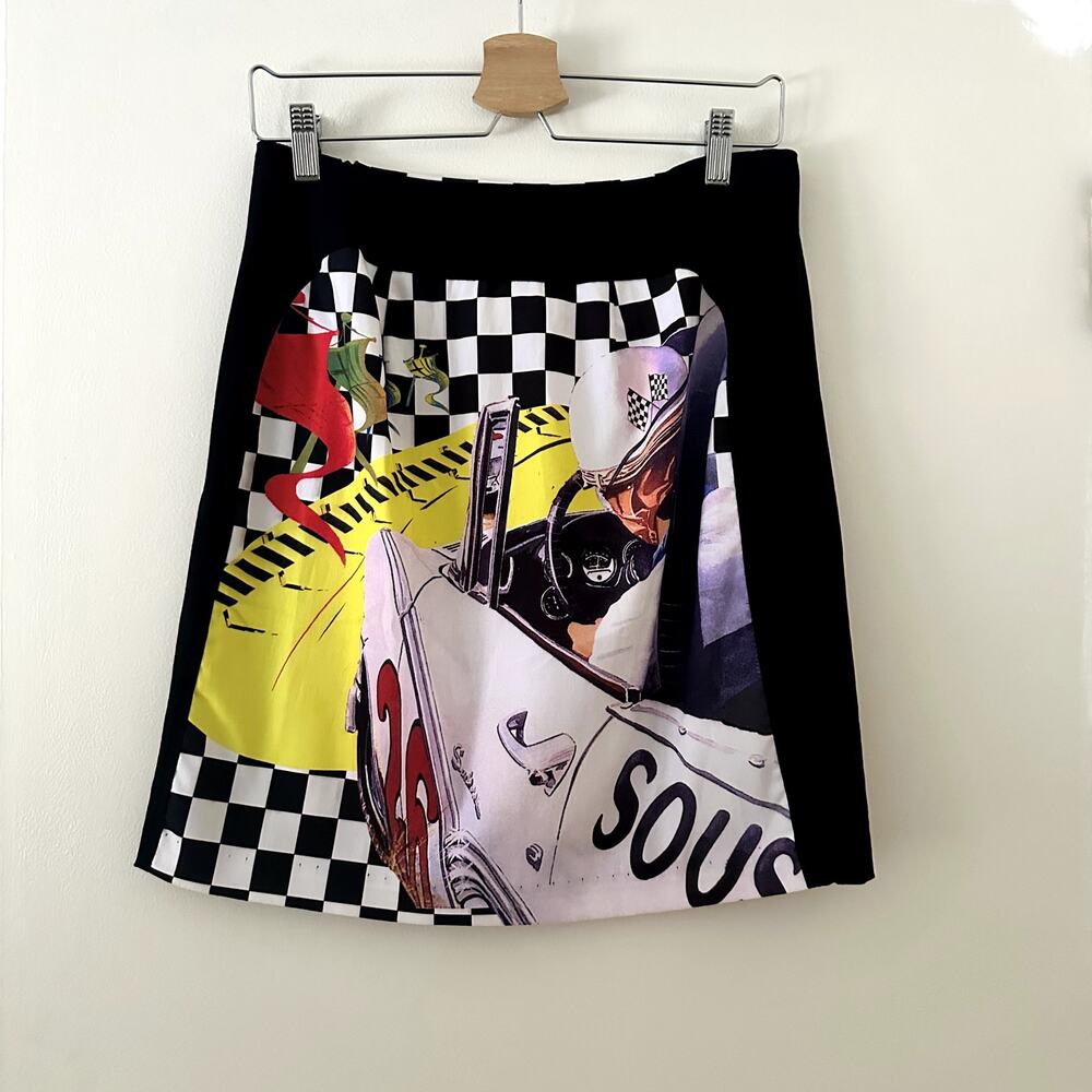 CLIO Y2K Racecar Formula 1 Mini Skirt Sz 4 - Picture 4 of 5